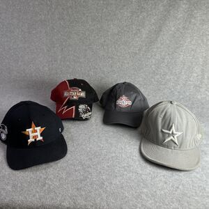 Houston Astros/Texans Lot of 4 Adjustable Hats New Era 47 Brand New Era 7 3/4